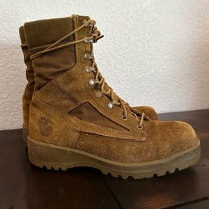 Bates USMC Issued Suede Combat Boots (Men’s 10 Extra Wide) Excellent Used Cond.